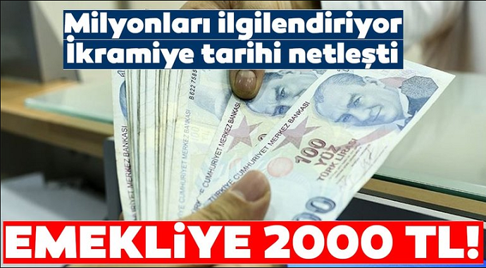 Yeni emeklilere 2000 TL! Emekliler ne zaman ikramiye alacak?