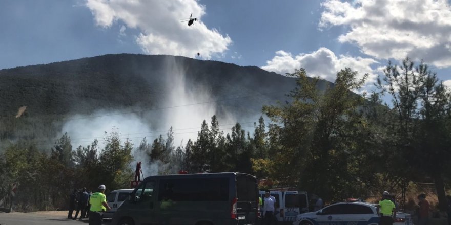 Denizli Pamukkale’deki orman yangınında kundaklama şüphesi