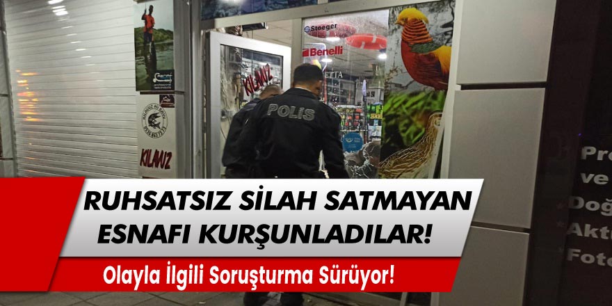 Başkentte kendilerine ruhsatsız silah satmayan esnafı kurşun yağmuruna tuttular!