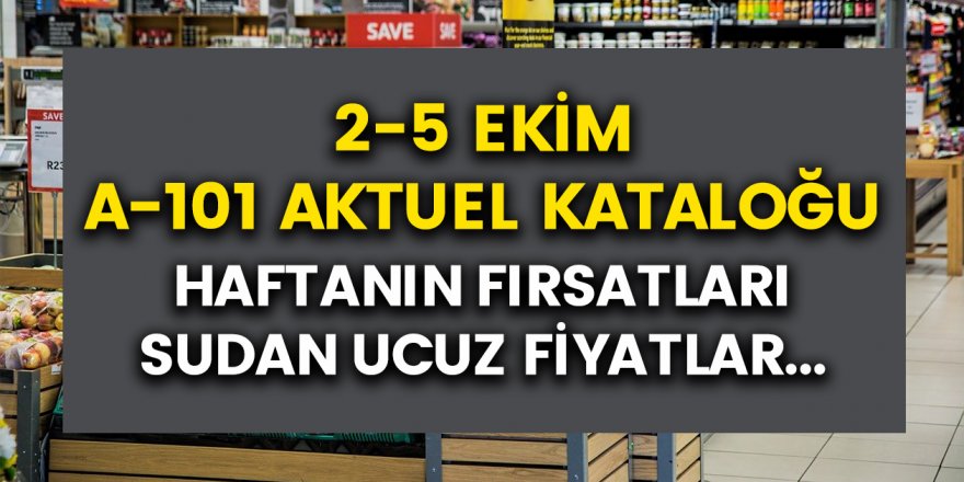 A-101 2-5 Ekim Kataloğu Yayınlandı! Televizyondan Cep Telefonuna Onlarca Ürün...!