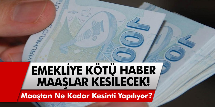 Emekliye kötü haber! Emeklileri Üzecek Karar Yürürlüğe Girdi! Maaşlar Yüzde 7,5 Azaltılacak…