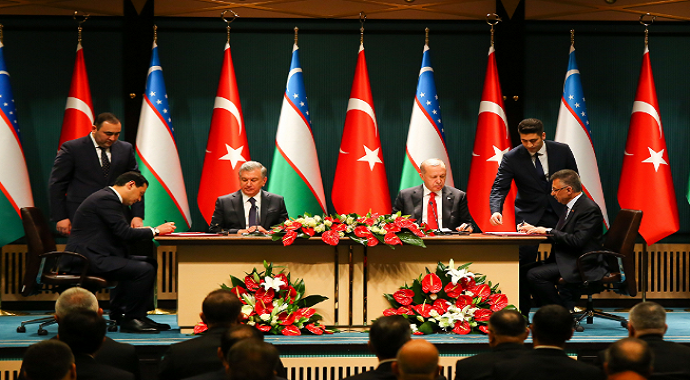 Erdoğan-Mirziyoyev ortak basın toplantısı