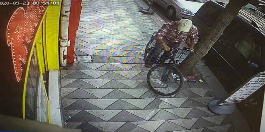 Eskişehir Odunpazarın'da bisiklet çalan hırsız yakalandı