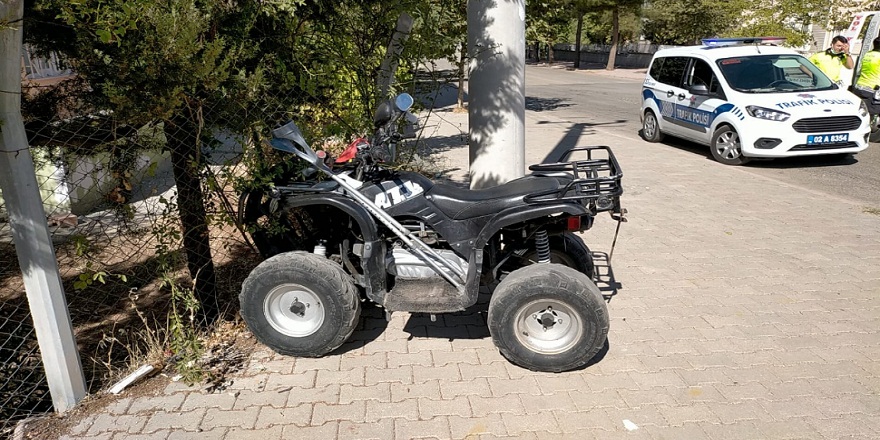 Adıyaman'da kontrolden çıkan ATV aracı devrildi: 2 yaralı