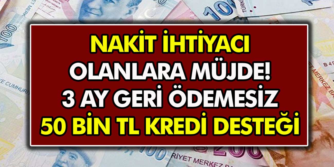 INGBank muslukları açtı! Nakit ihtiyacı olanlara 3 ay ödemesiz 50 bin TL kredi desteği!