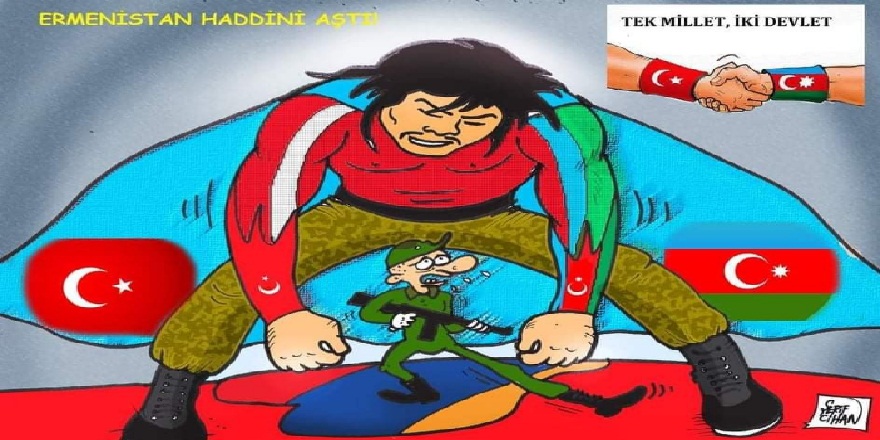 Azerbaycan'a destek amaçlı çizdiği karikatürler sosyal medyada beğeni rekoru kırdı