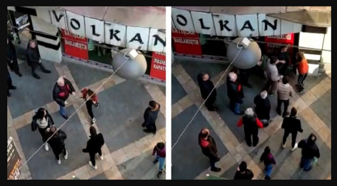Ortahisar'da sokak ortasında kızlarına kavgasına tokatlı tepki