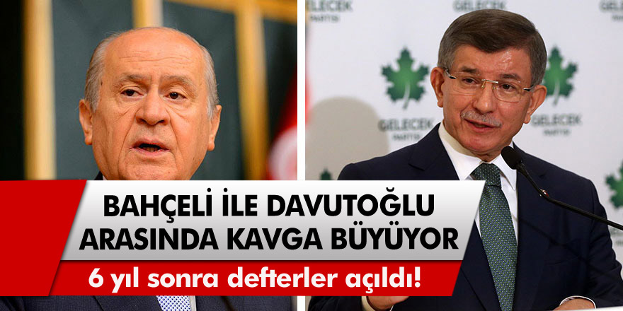 Ahmet Davutoğlu ile Devlet Bahçeli arasında tartışma büyüyor! 6 yıl sonra defterler açıldı!