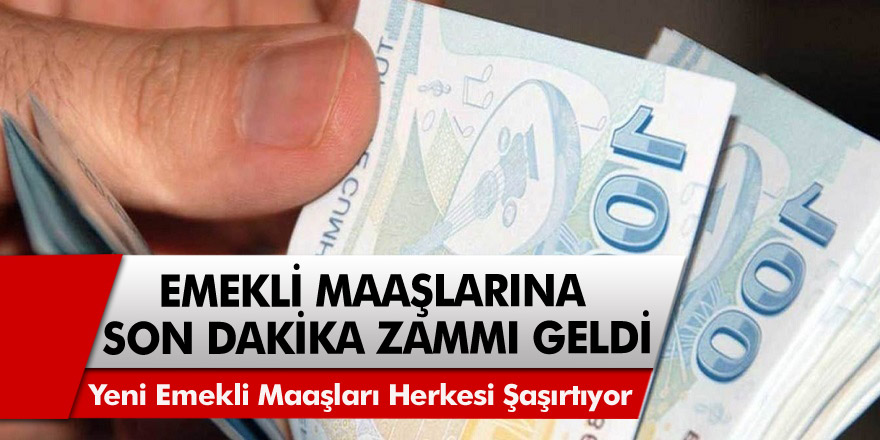 Emekli maaşlarına son dakika zammı geldi! Yeni emekli maaşları herkesi şaşırtıyor... Ocak maaş zamları ne kadar olacak?