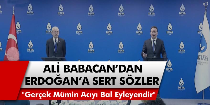 Deva Partisi Genel Başkanı Ali Babacan'dan “Mümin” Yakıştırmasına Sert Yanıt!
