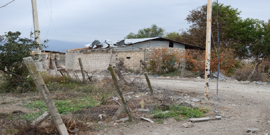 Ermenistan tarafından saldırıya uğrayan Terter'in köyleri ilk kez görüntülendi