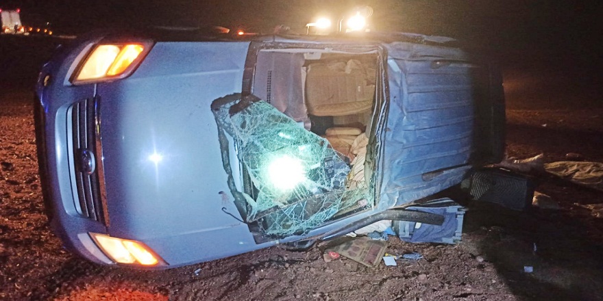 Kırıkkale'de kontrolü kaybeden kamyonet takla attı! 4 kişilik aile ölümden döndü