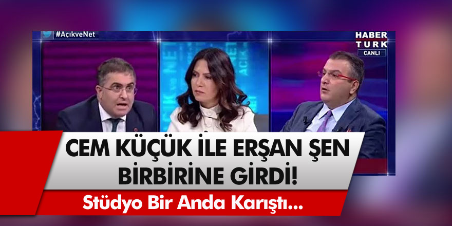 Stüdyo bir anda karıştı! Cem küçük ile Erşan şen canlı yayında birbirine girdi!