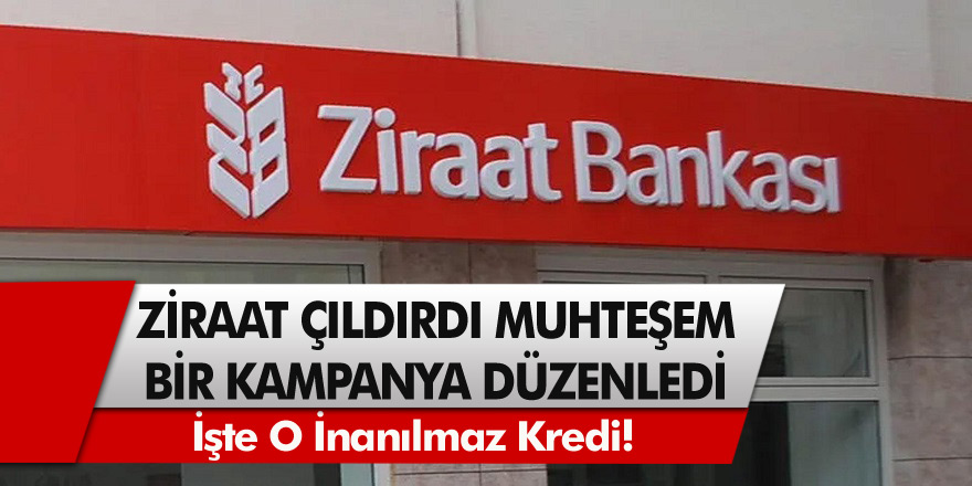 Ziraat Bankasından Görülmemiş Fırsat! Faiz Oranları Düşürüldü, Başvuru Rekoru Kırdı... Ziraat bankasın'da kuyruk oluştu!