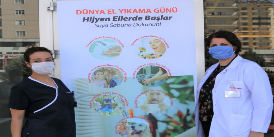 Gaziantep hastanesi Medıcal Park'tan ‘’Doğru yöntemle el yıkama’’ etkinliği