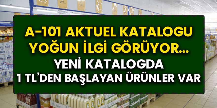 A101 22 Ekim aktüel ürün kataloğu yayınlandı! Onlarca ürün indirimli fiyatlarla satışta…