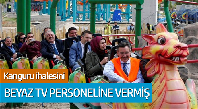 Kanguru ihalesini Beyaz TV personeline vermiş