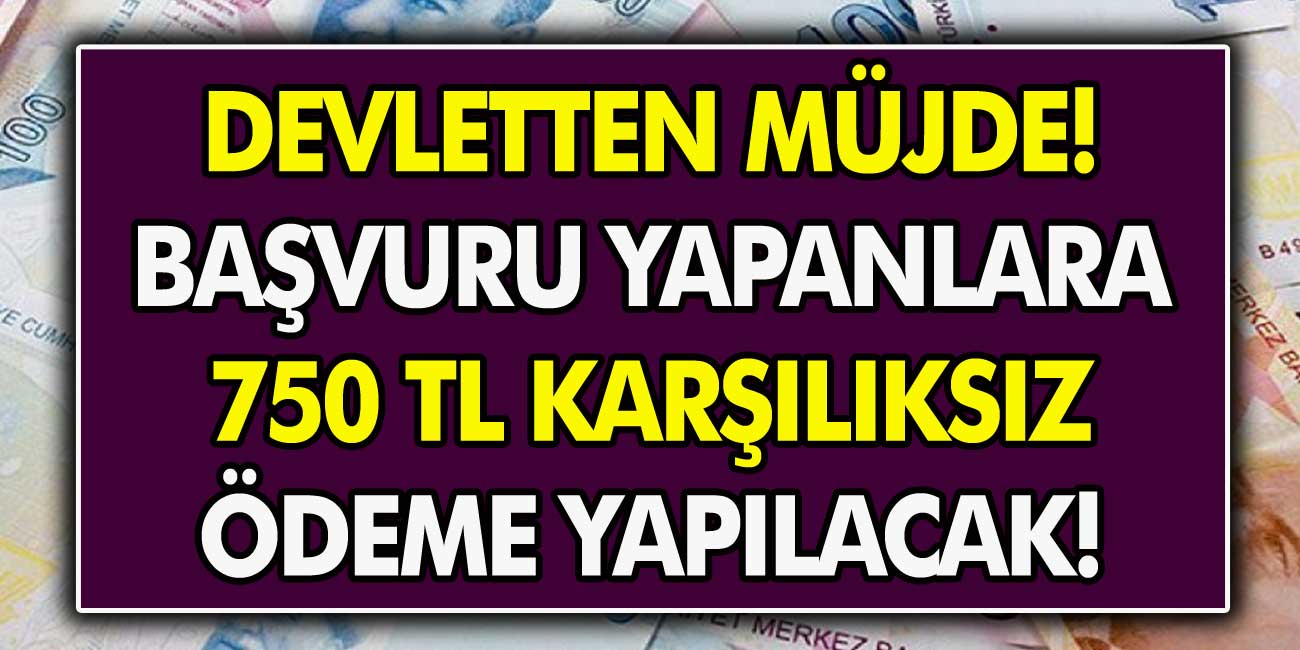 Devlet Yardımları Son Gaz Devam Ediyor: Başvuru Yapan Vatandaşlara 750 TL Karşılıksız Ödeme Yapılacak!