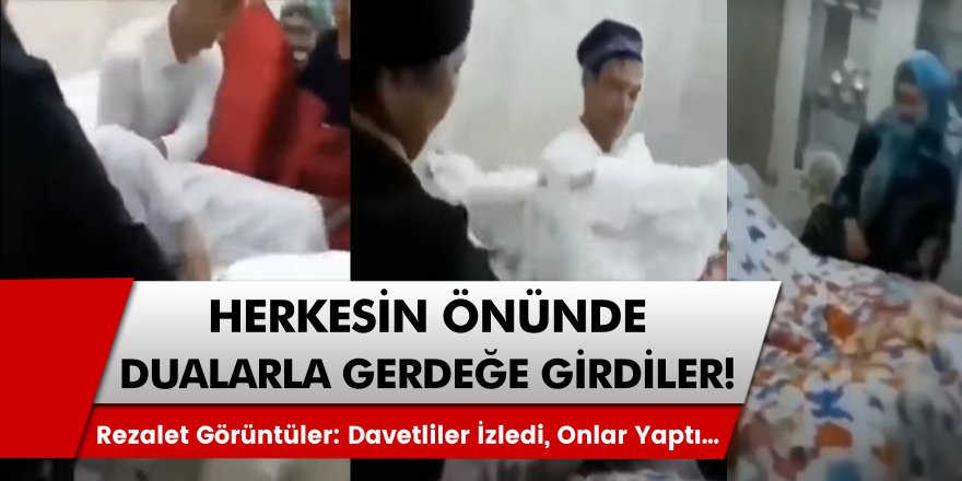 Görenler gözlerine inanamadı: Gelin ve Damat Misafirlerin Yanında Gerdeğe Girdi! Dualar Okunurken, Onlar Devam Etti!