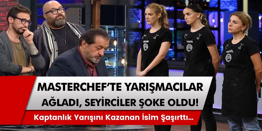 19 Ekim Masterchef'te öyle bir şey yaşandı ki... Yarışmacılar ağladı, seyirciler şoke oldu! Masterchef kaptanlık oyununu kim kazandı?