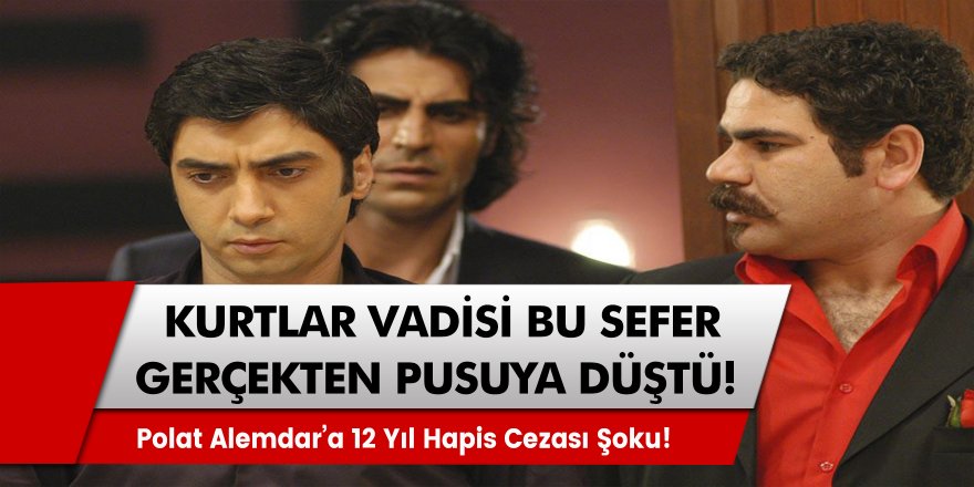 Kurtlar Vadisi, Bu Sefer Pusuya Düştü! Polat Alemdar’a 12 Yıl Hapis Cezası…