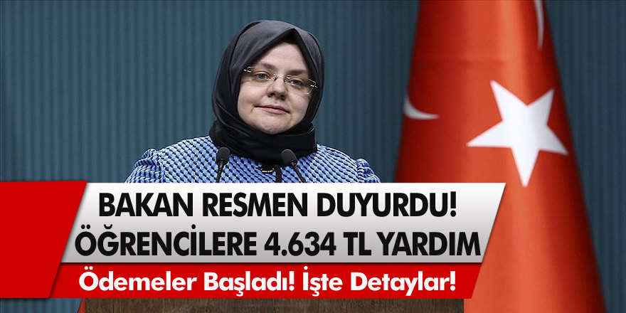 Aile bakanlığından müjde: Çocuğu olan yaşadı! Tüm öğrencilere geri ödemesiz 4634 TL sosyal yardım...