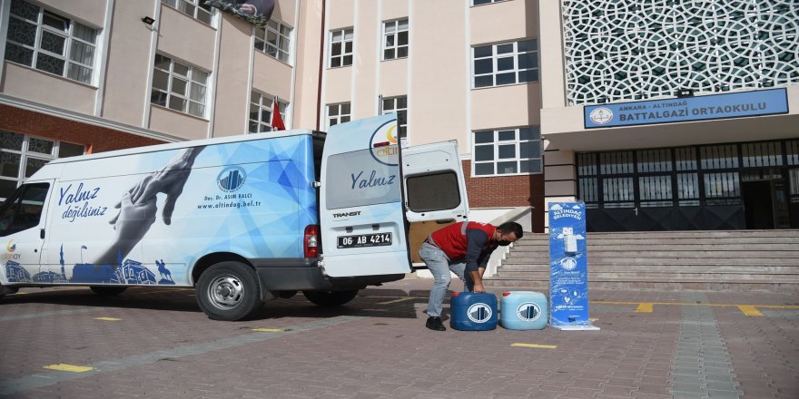 Tüm hijyen seti, Altındağ Belediyesi tarafından karşılandı