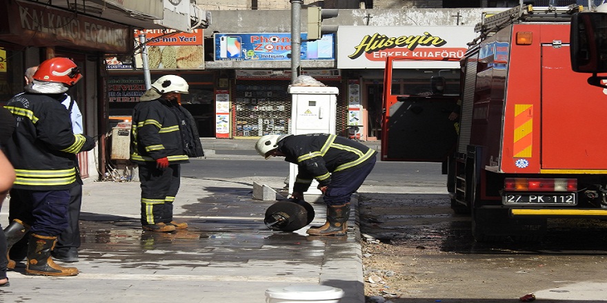 Gaziantep'de, tüpte unutulan demlik yangına sebep oldu