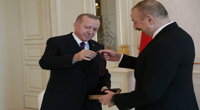 Cumhurbaşkanı Erdoğan, Azerbaycan Cumhurbaşkanı Aliyev ile görüştü