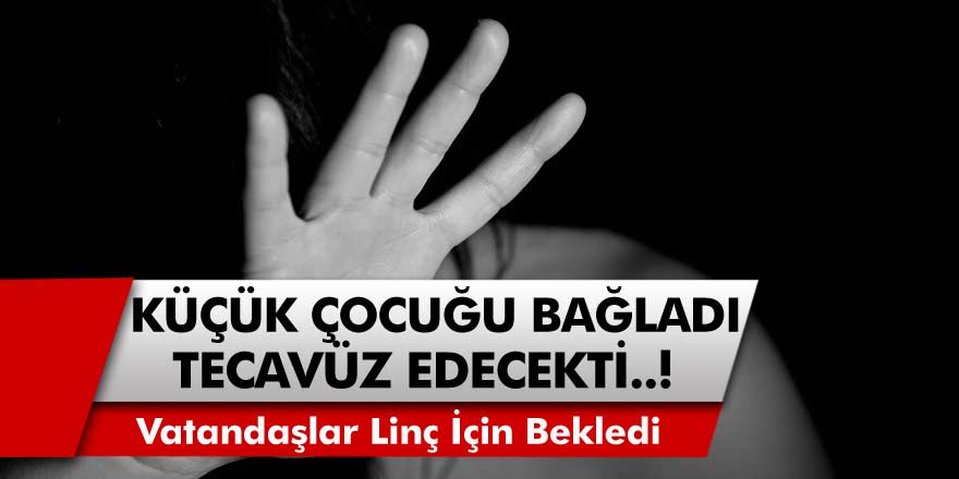 11 Yaşındaki Çocuğu Ağaca Bağladı, Tecavüz Edecekken Yakalandı! Vatandaşlar Linç İçin Sırada Bekledi…