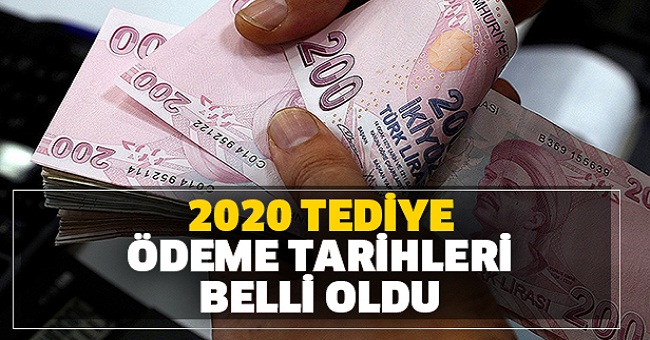 2020 yılı taşeron ikinci tediye ödeme tarihi ne zaman?