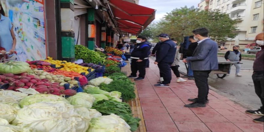 Diyarbakır Bismil Belediyesinden, korona virüs ve kaldırım işgaline sıkı denetim