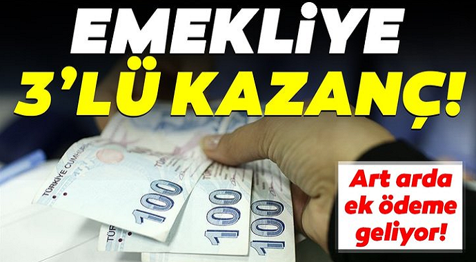 Emekliye güzel haber  3’lü müjde! 2020 yılında 2 bin 350 TL ek kazanç