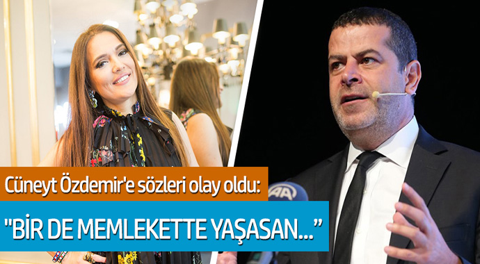 Cüneyt Özdemir'e sözleri olay oldu: 'Bir de memlekette yaşasan...'