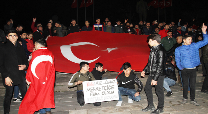 Kırıkkale halkı şehitler için yürüdü