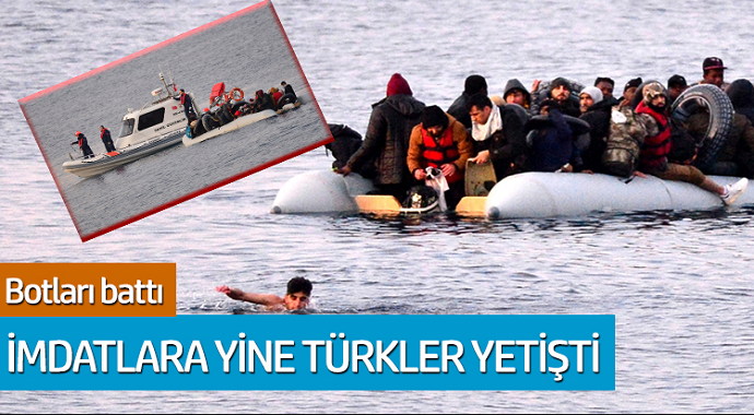 Botları battı imdatlarına yine Türkler yetişti