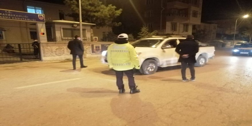 Kütahya'da polis ve jandarma ekiplerinden denetim