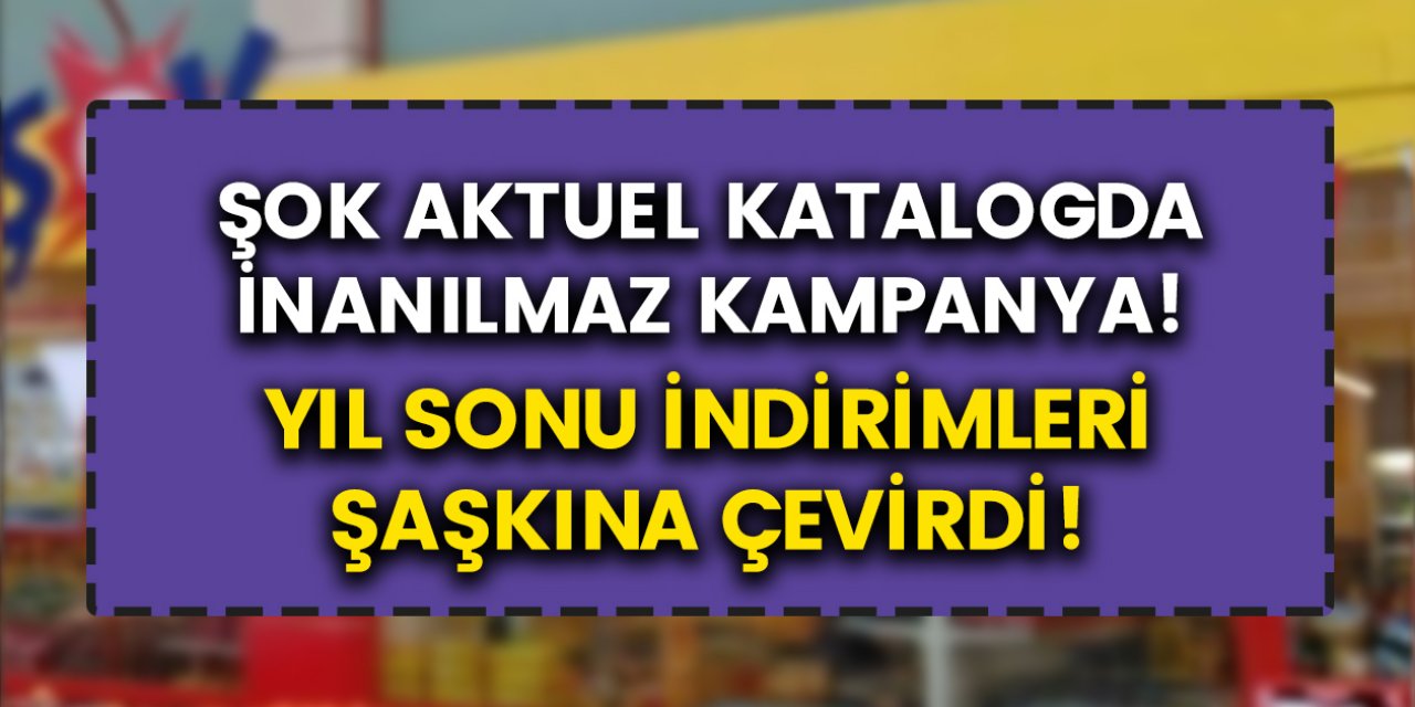 ŞOK 2 Aralık aktüel ürün kataloğunu yayınladı! Avizeden gıdaya kadar, onlarca ürün sudan ucuz fiyatlarla satışta!