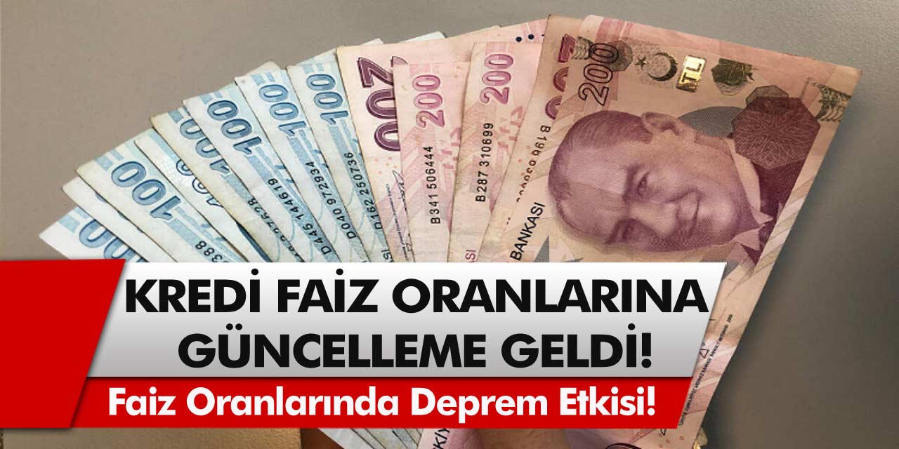 Kredi faiz oranlarına güncelleme geldi! Halkbank, Ziraat Bankası, Vakıfbank ihtiyaç konut kredileri faiz oranları ne kadar oldu?