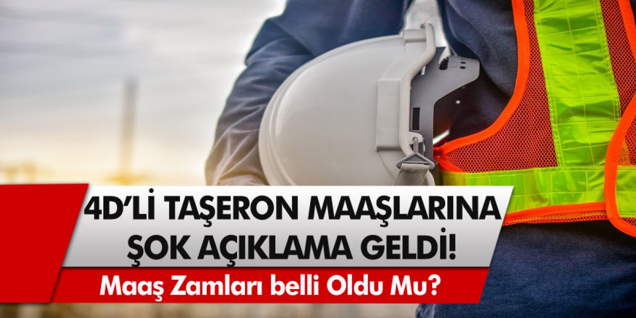 4D’li Taşeron işçiler için beklenen karar: Yüzde 15 maaş zammı sevindirdi! Maaş zamları ne zaman geliyor?