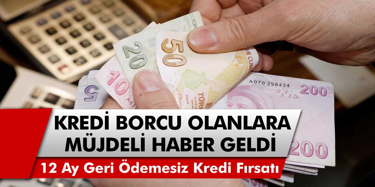 Kredi borcu olan vatandaşlar için beklenen haber! Tam 12 ay boyunca geri ödemesiz kredi verilecek…