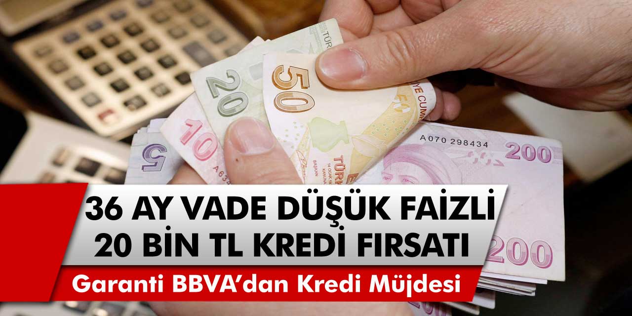 Garanti BBVA Dijital İhtiyaç Kredisi başvuru rekoru kırıyor…36 ay taksit imkanıyla hemen 20 bin TL ihtiyaç kredisi alabilirsiniz…