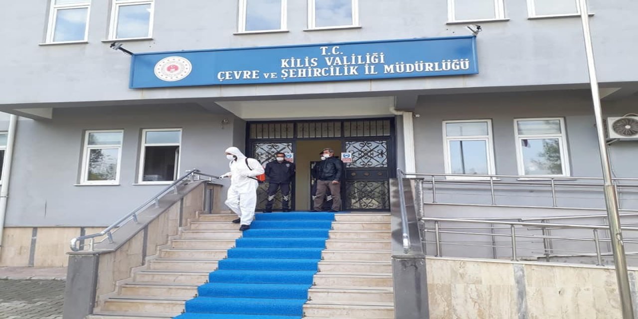 Kilis belediyesinin dezenfekte çalışmaları devam ediyor