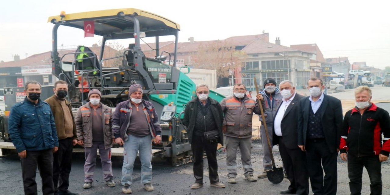 ÇESOB Başkanı Recep Gür'den Aşgın'a asfalt teşekkürü