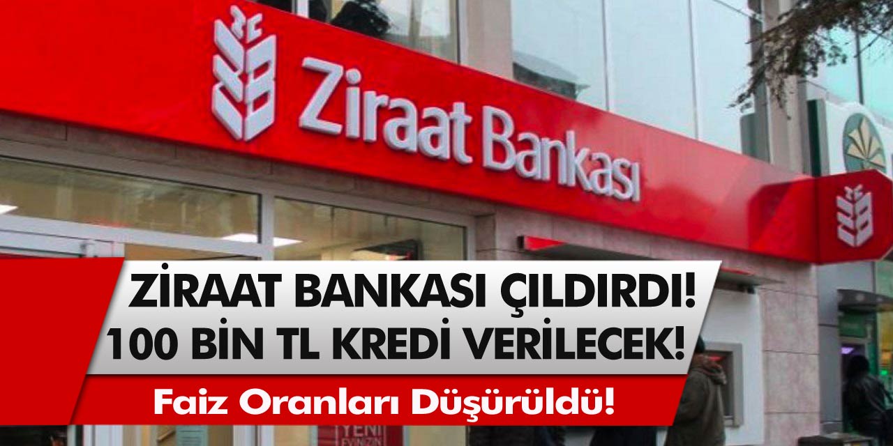 Ziraat Bankası Resmen Çıldırdı! Faiz Oranları Düşürüldü, Banka Önlerinde Kuyruk Oluştu! Başvuru Rekoru Kırdı...