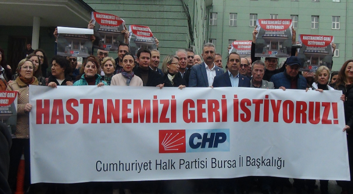 Bursalılar Devlet Hastanesi'ni geri istiyor