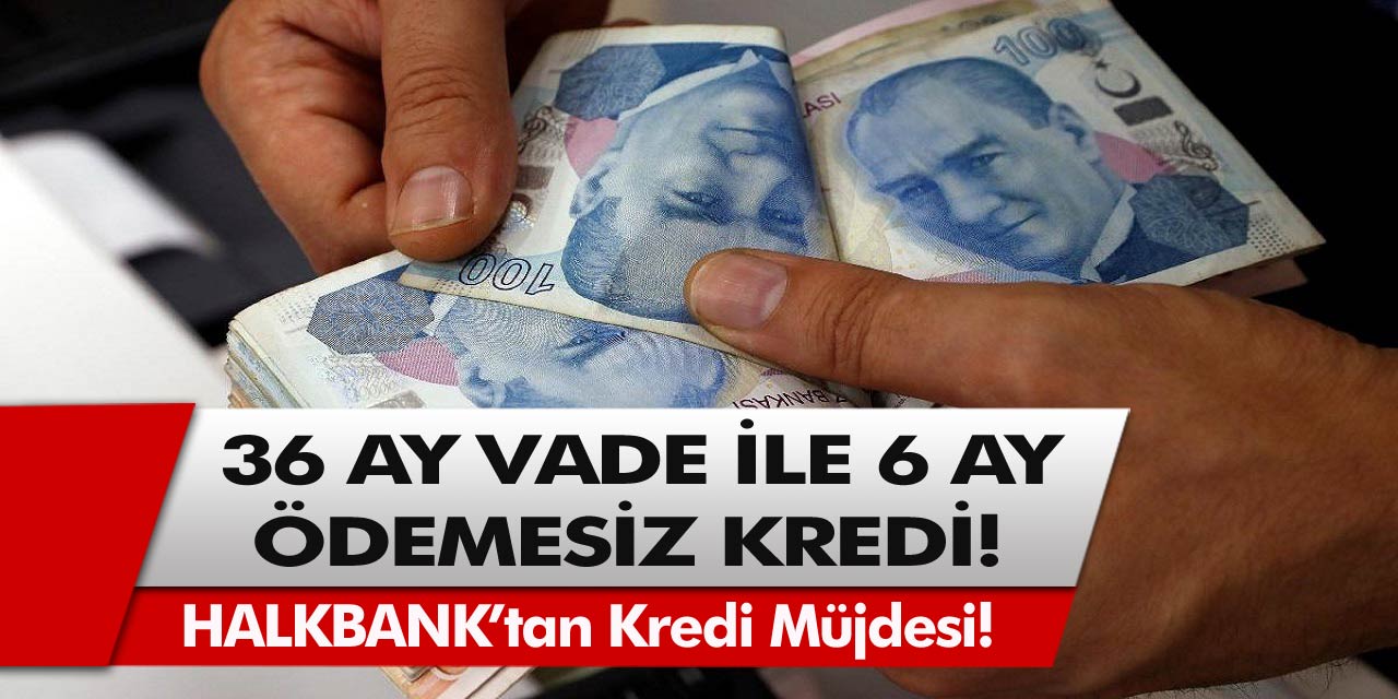 Halkbank’tan müjde! 36 ay vade ile 6 ay geri ödemesiz kredi verilecek… Haberi duyan, soluğu bankada aldı!
