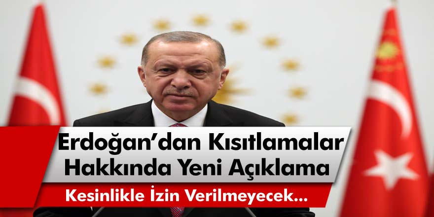 Cumhurbaşkanı Erdoğan'dan Son Dakika Açıklaması: Yılbaşında Otellerde, Villalarda Partilere Kesinlikle İzin Verilmeyecek!