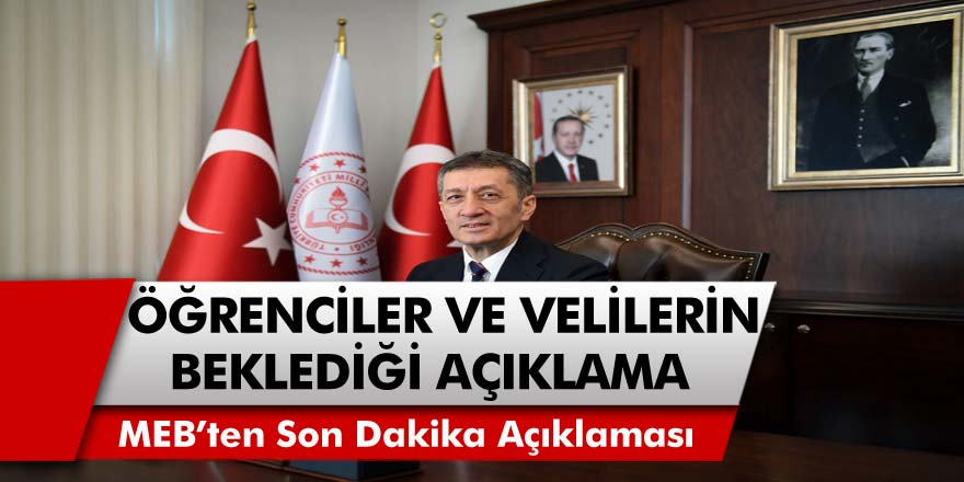 MEB’den son dakika açıklaması: Yüz Yüze sınavlar başlıyor mu? Milyonlarca veliler ve öğrenciler bu açıklamayı bekliyordu, sonunda yapıldı!