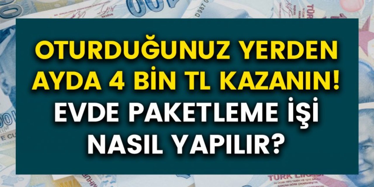 4 Bin TL maaşla ilk okul mezunu işçi alınacak! Evde şeker paketleme işi başvuru ekranı yayınlandı…